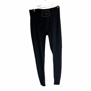 Charlin Cohen Black Leggings with CC Logo M
